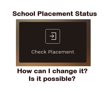 2020 school placement