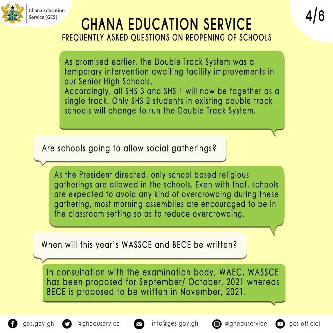 Answers All QUESTIONS On Reopening