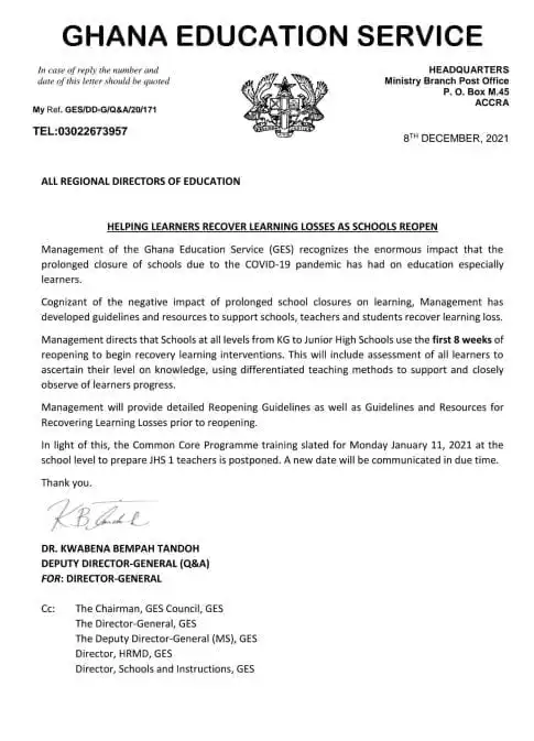 Recover learning losses