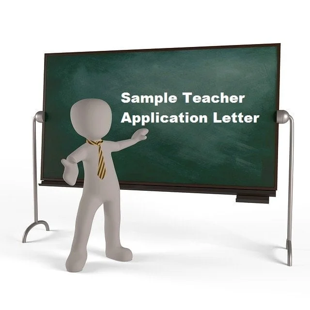 Sample Teacher Application Letter for Employment