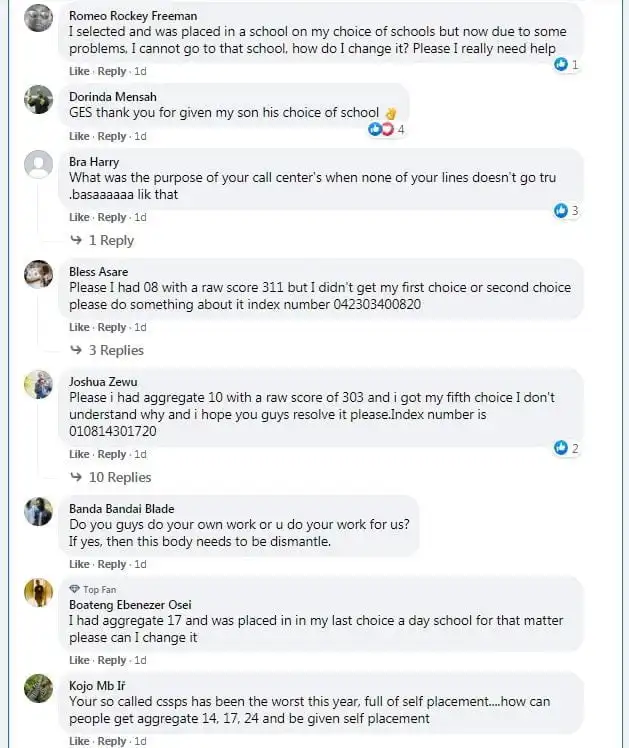 2020 School Placement Problems