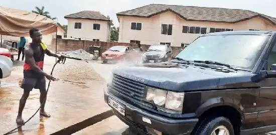 UG Graduate car wash attendant