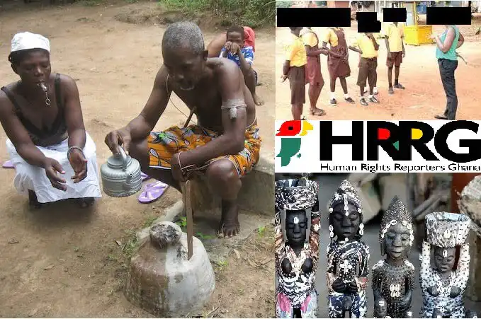 JHS students to Deity (Obosom)