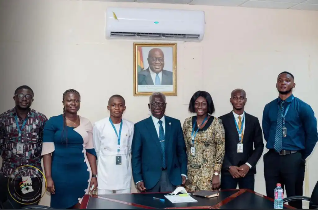 USAG Leadership calls on Hon. Yaw Osarfo Marfo, talk on graduate unemployment