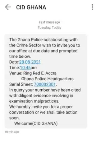 Ghana Police invites suspected WASSCE leakage syndicates for questioning