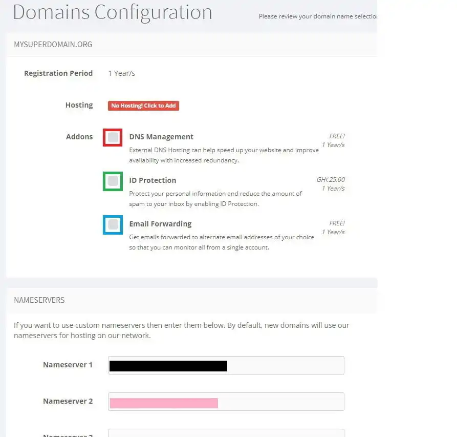 Buy Domain & Hosting