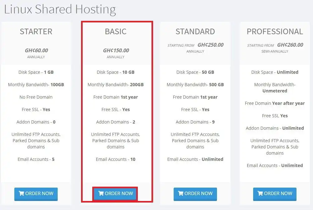 Buy Domain & Hosting