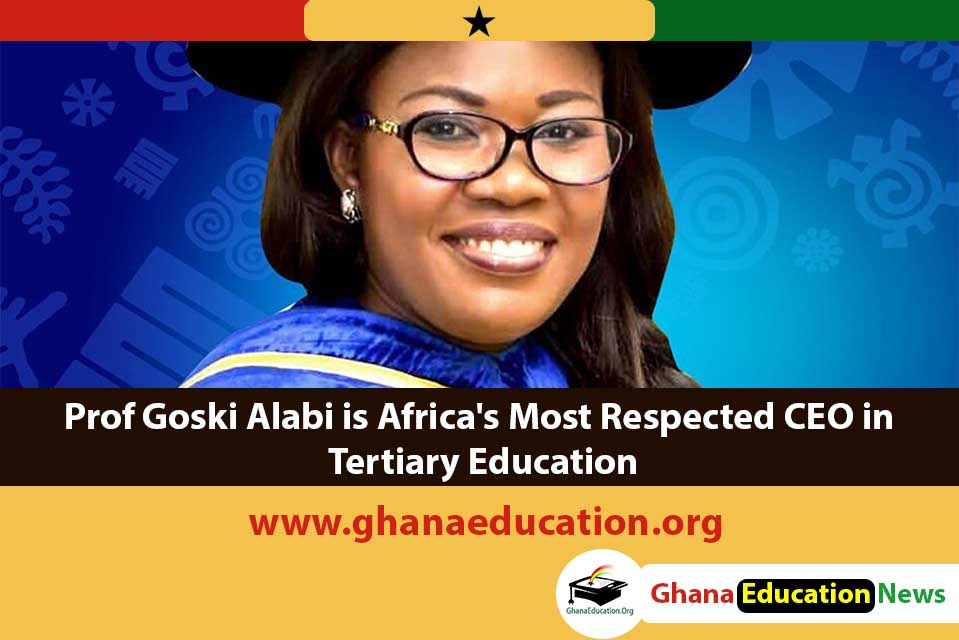Prof Goski Alabi is Africa's Most Respected CEO in Tertiary Education