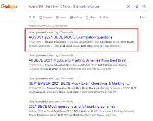 All BECE 2021 MOCKS for download - Best Brain and Others with answers