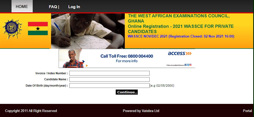 Reliable information available to GhanaEducation.Org indicates the 2021 NovDec Exam Centres are out