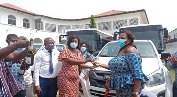 Vehicle licensing and paperless registration Central Regional Minister hands over 17 vehicles to SHSs