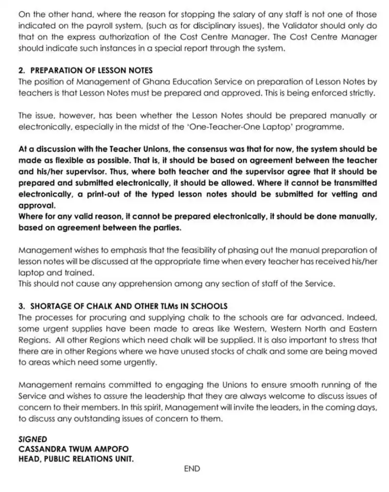 GES Approves Electronically Prepared Lesson Plans For Vetting 