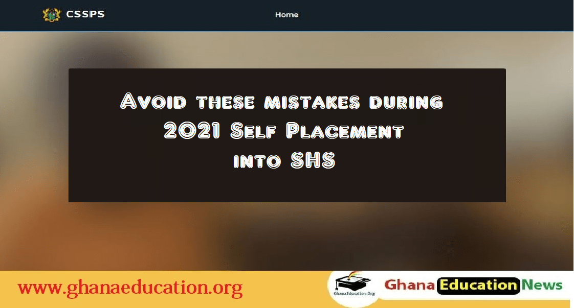 Avoid these 7 mistakes during 2021 Self Placement into SHS
