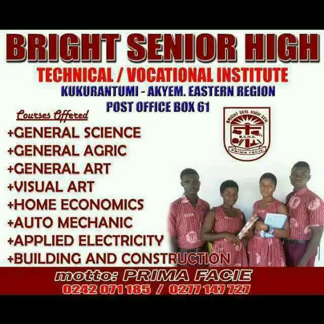 Bright SHS adjudged best private school by West Africa Int. Press Ltd