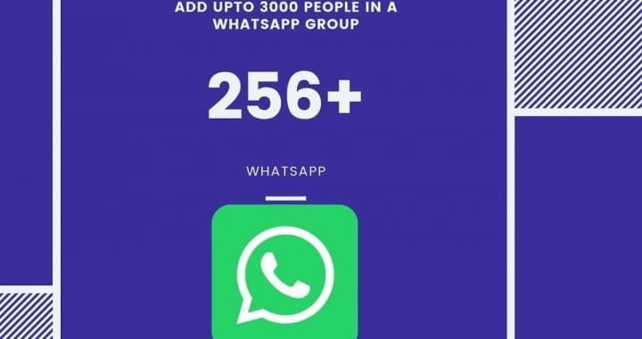 WhatsApp Group membership Increased to 512 from 256