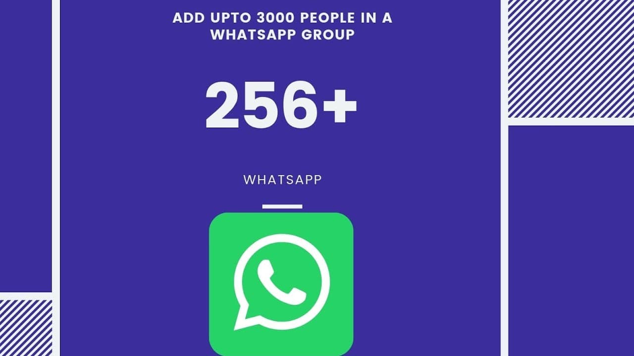 WhatsApp Group membership Increased to 512 from 256