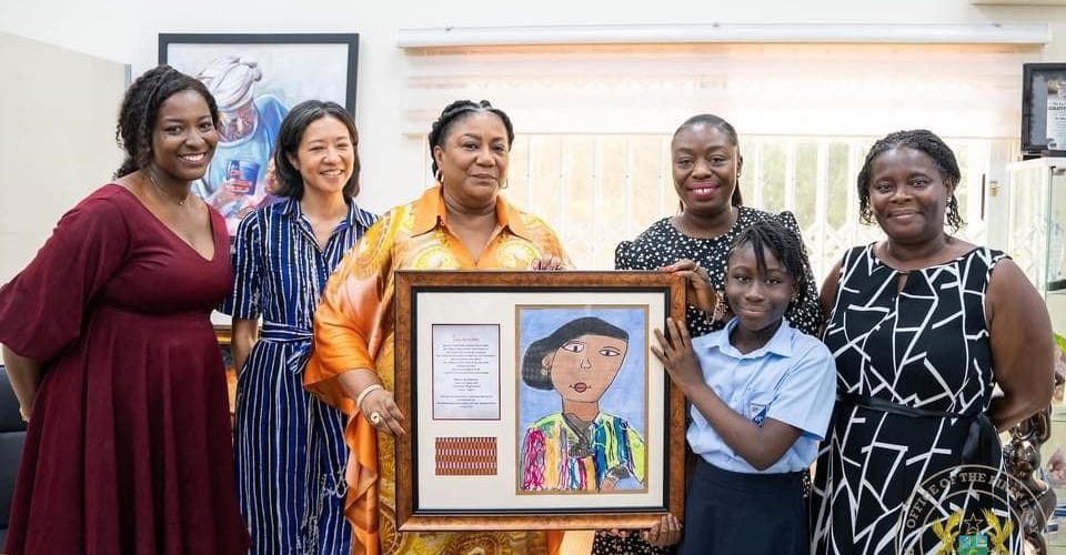 Expressionism Art of First Lady Mrs. Rebecca Akufo-Addo by Maame Yaa Adutwum