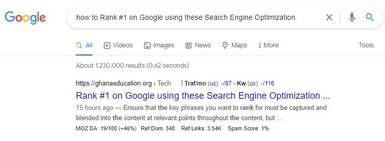 Rank #1 on Google using these Search Engine Optimization Tips