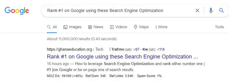 Rank #1 on Google using these Search Engine Optimization Tips