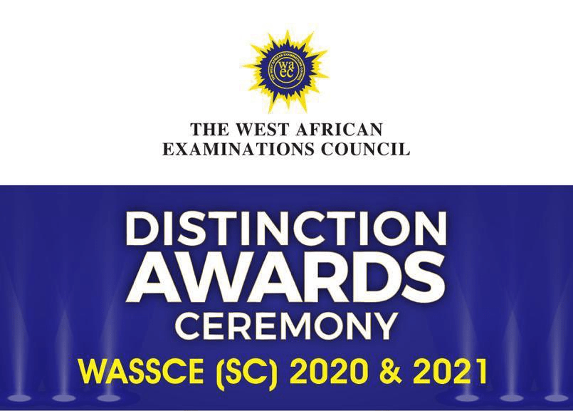 WAEC Distinction Awards Recemony for 2020 & 2021 WASSCE (SC) slated for June 30