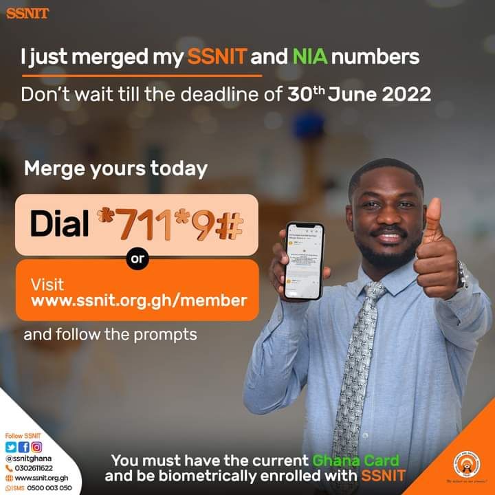 merge SSNIT and NIA numbers