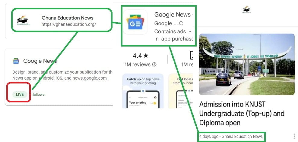 Ghana Education News Now On Google News: Check how to use it