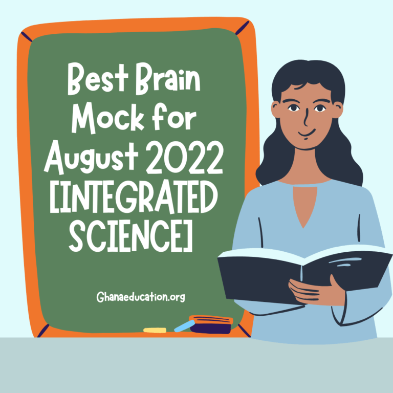 Best Brain Mock for August 2022 [INTEGRATED SCIENCE] for JHS3