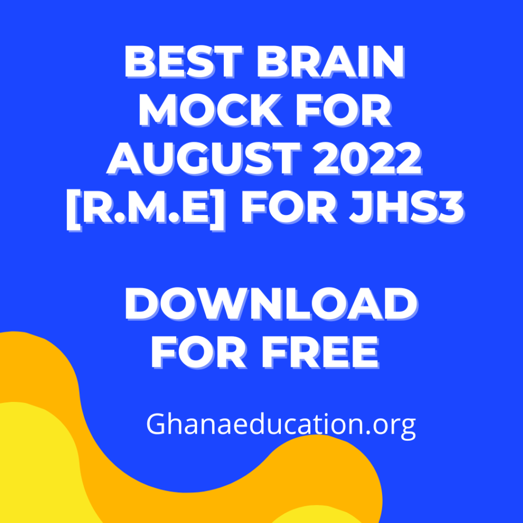 Best Brain Mock for August 2022 [R.M.E] for JHS3 - Download for Free