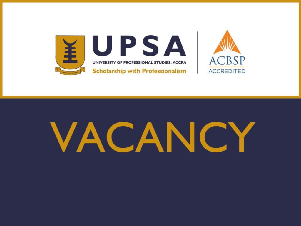 (UPSA) at University of Professional Studies, Accra (UPSA). Read the full requirements here