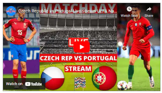 Watch Czech Republic vs Portugal Live from anywhere in the ongoing UEFA Nations League. Watch the top clash between the two teams live here