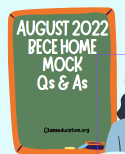 Download August 2022 BECE