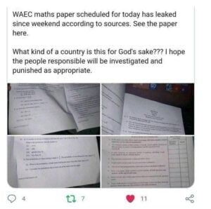 WASSCE 2022 Maths papers leaked - Students didn't leak, leave them