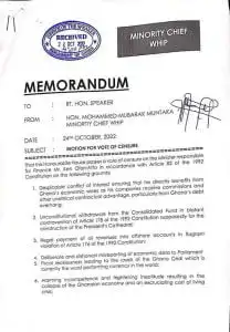  Motion For The Removal Of Ofori-Atta