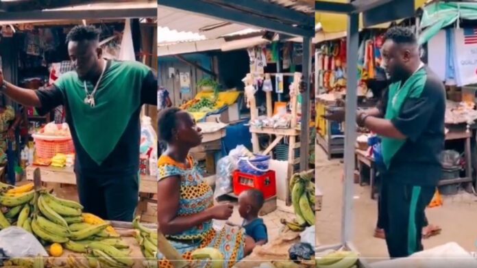 Ghanaian man storms market