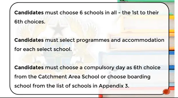 2022 SCHOOL SELELCTIONS TIPS FOR CANDIATES