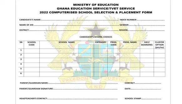 Download 2025 School Selection Form 2022 Free SHS School Selection Form Released By Free SHS Secretariat. DOWNLOAD this form here and print for making your school choice entries