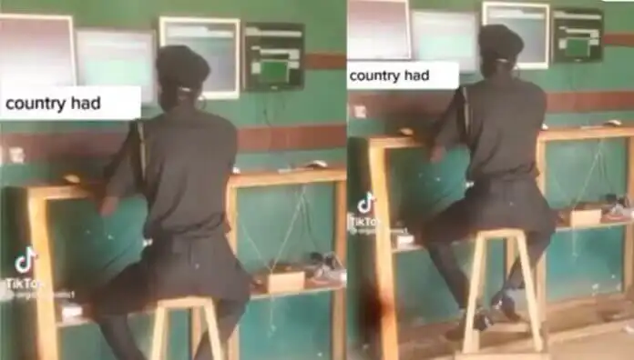 Policeman placing bet