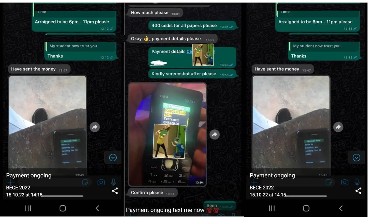 Parents with low moral values paying GHS400 for supposed Leaked 2022 BECE papers