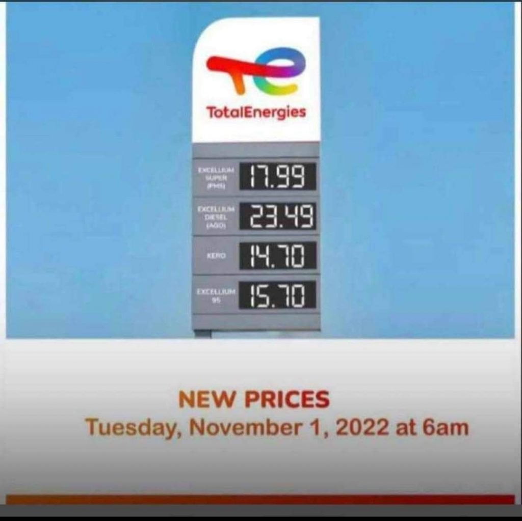 Fuel Prices To Cross GHS23 Per Litre On 1st November