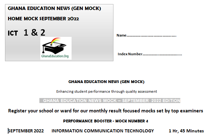 2022 BECE ICT Objective Questions With Answers (Super Mock)