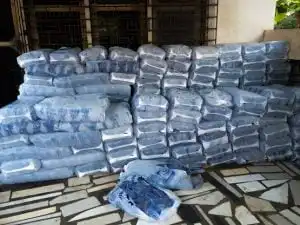 A bag of sachet water 