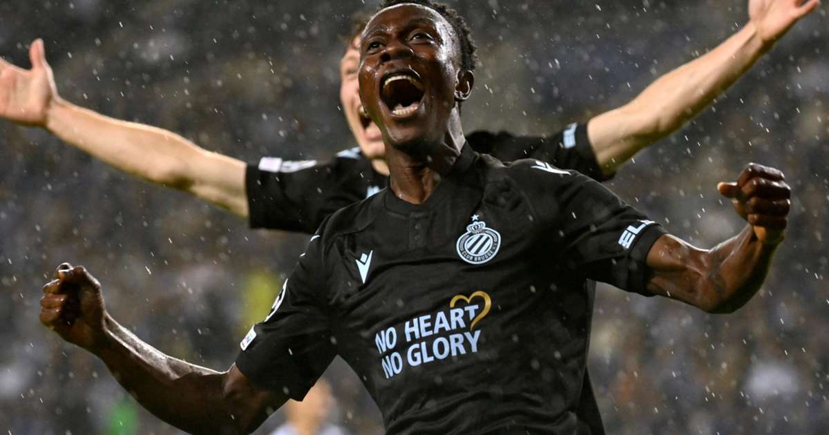 Kamal Sowah makes history with Club Brugge in UCL