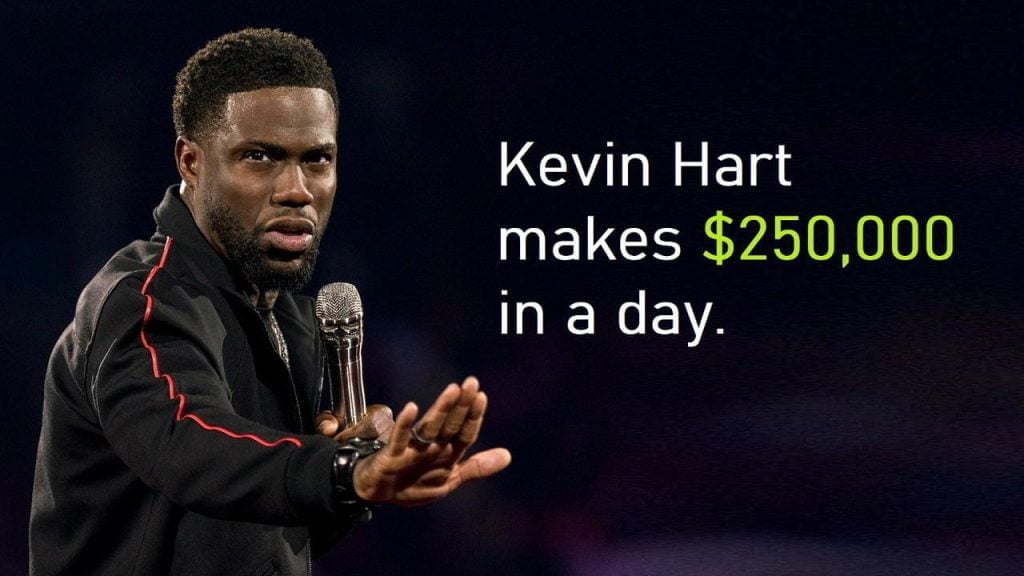 Kevin Hart career earnings, salary and net worth