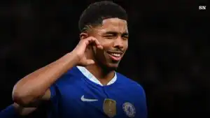 Wesley Fofana agaisnt AC Milan