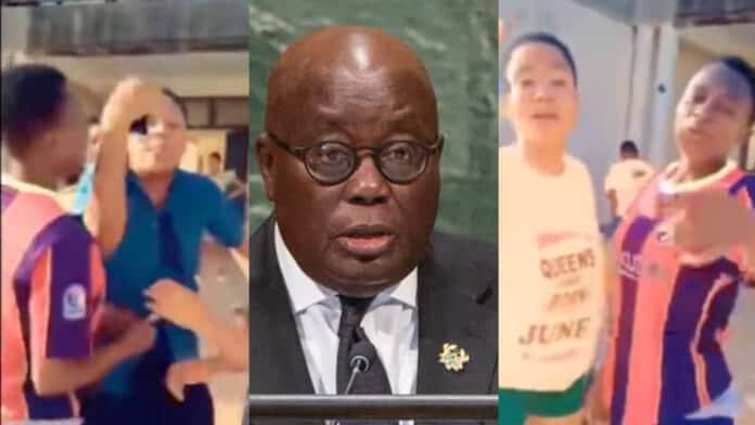 SHS Students Throws Insults To President Akufo Addo