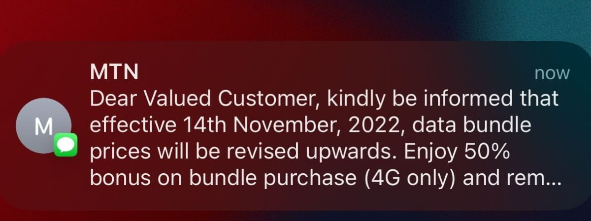 Data Prices To Go Up