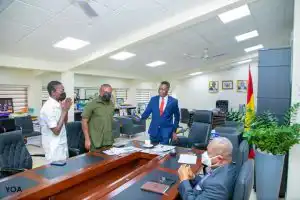 Kwadwo Nkansah meets minister of education