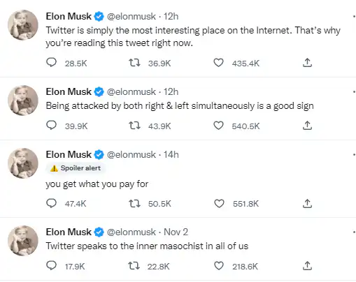 Elon Musk Twitter is the true representation of New King, New Law