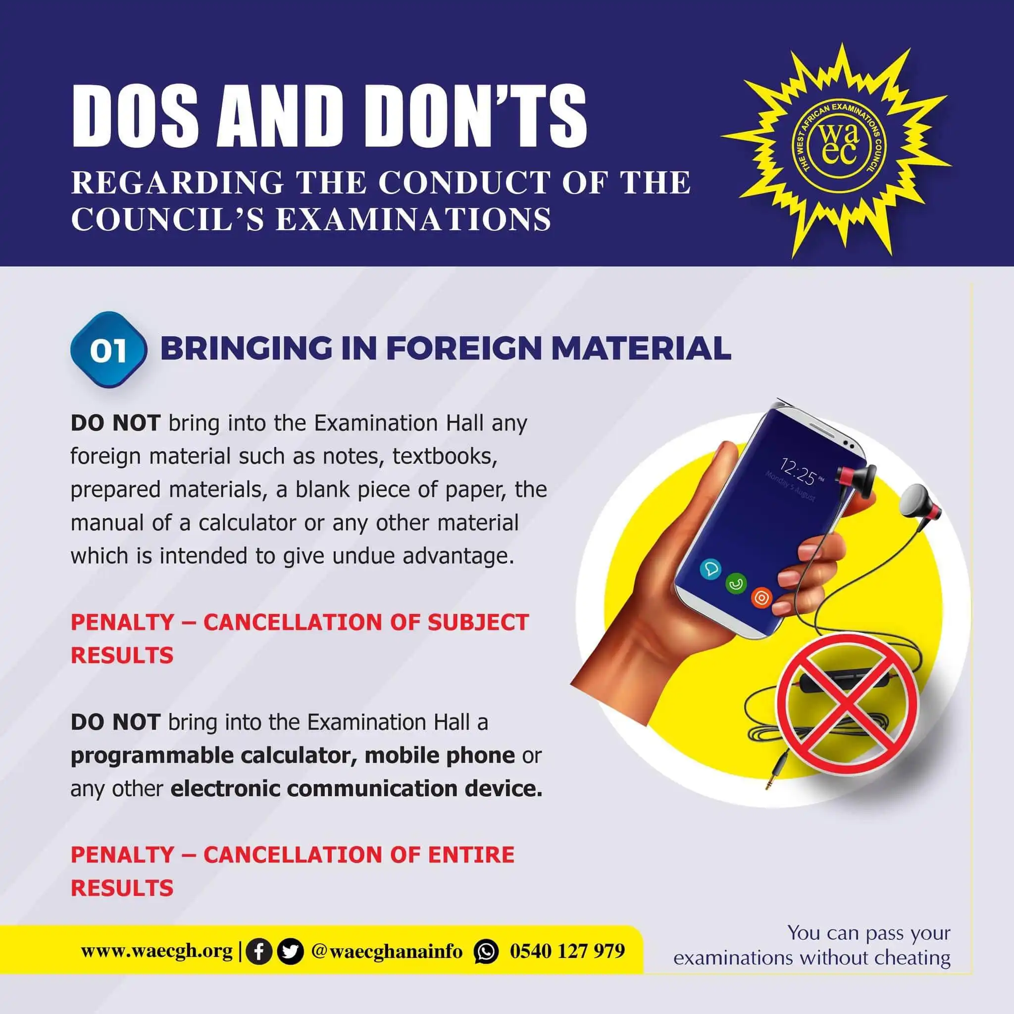 WAEC Sends Strong Reminder of Exam Rules Ahead of Release of 2022 WASSCE Results