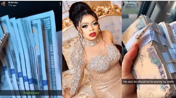 Bobrisky brags online